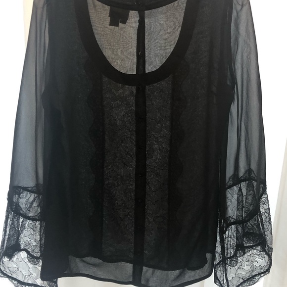 Tracy Reese silk button back blouse - Picture 2 of 6